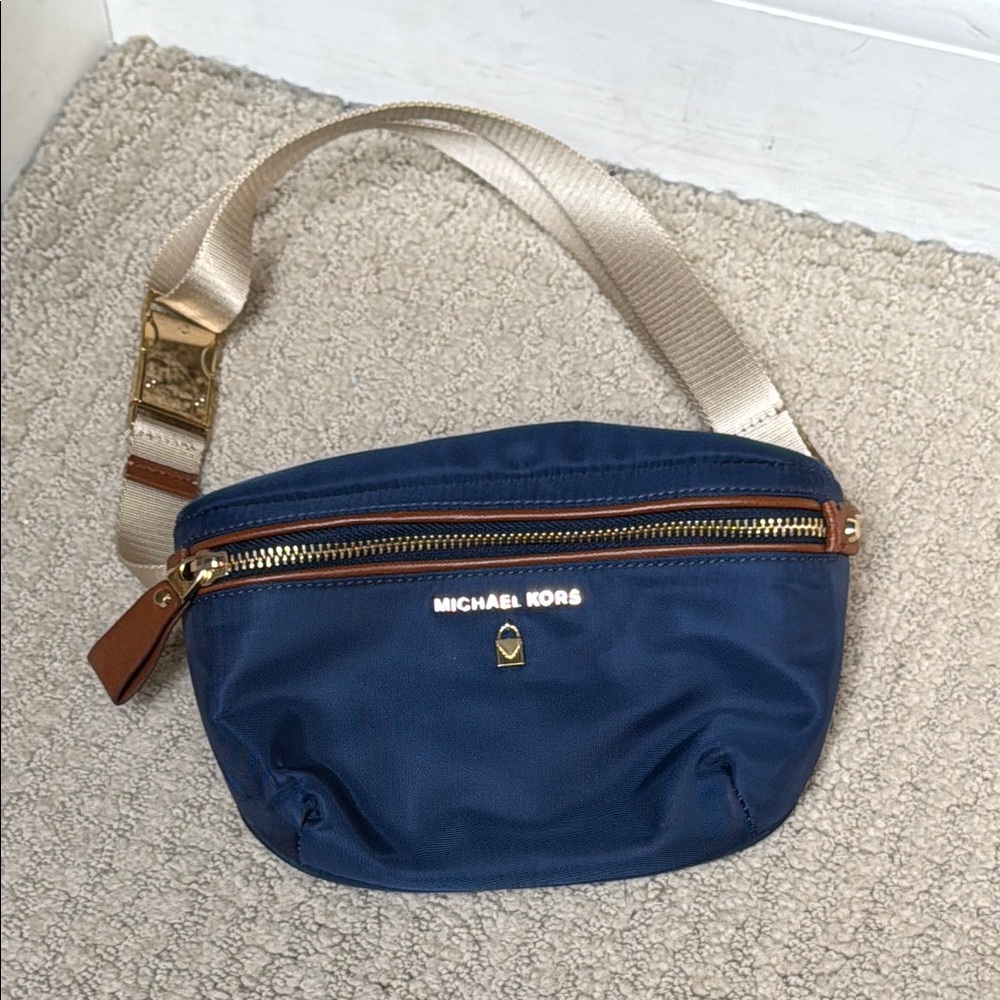 Michael Kors Navy Blue Belt Bag